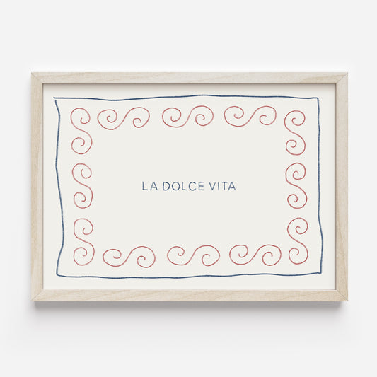 Poster 'LA DOLCE VITA' (Risograph)